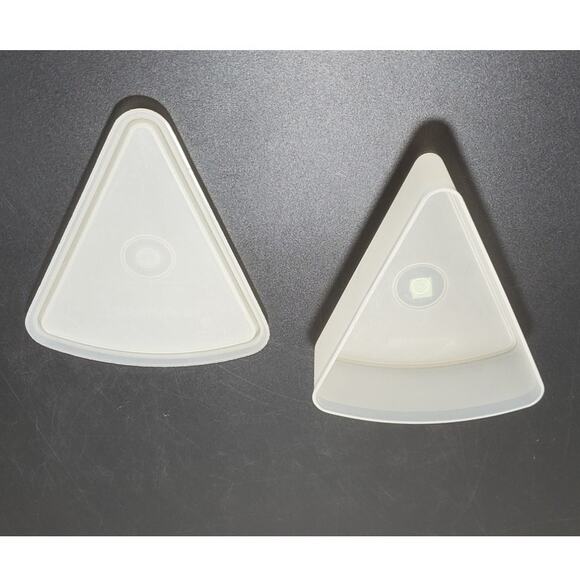 Vintage Tupperware Pie Slice Keeper Sheer Wedge  269 w/Lid  268 - Picture 3 of 4